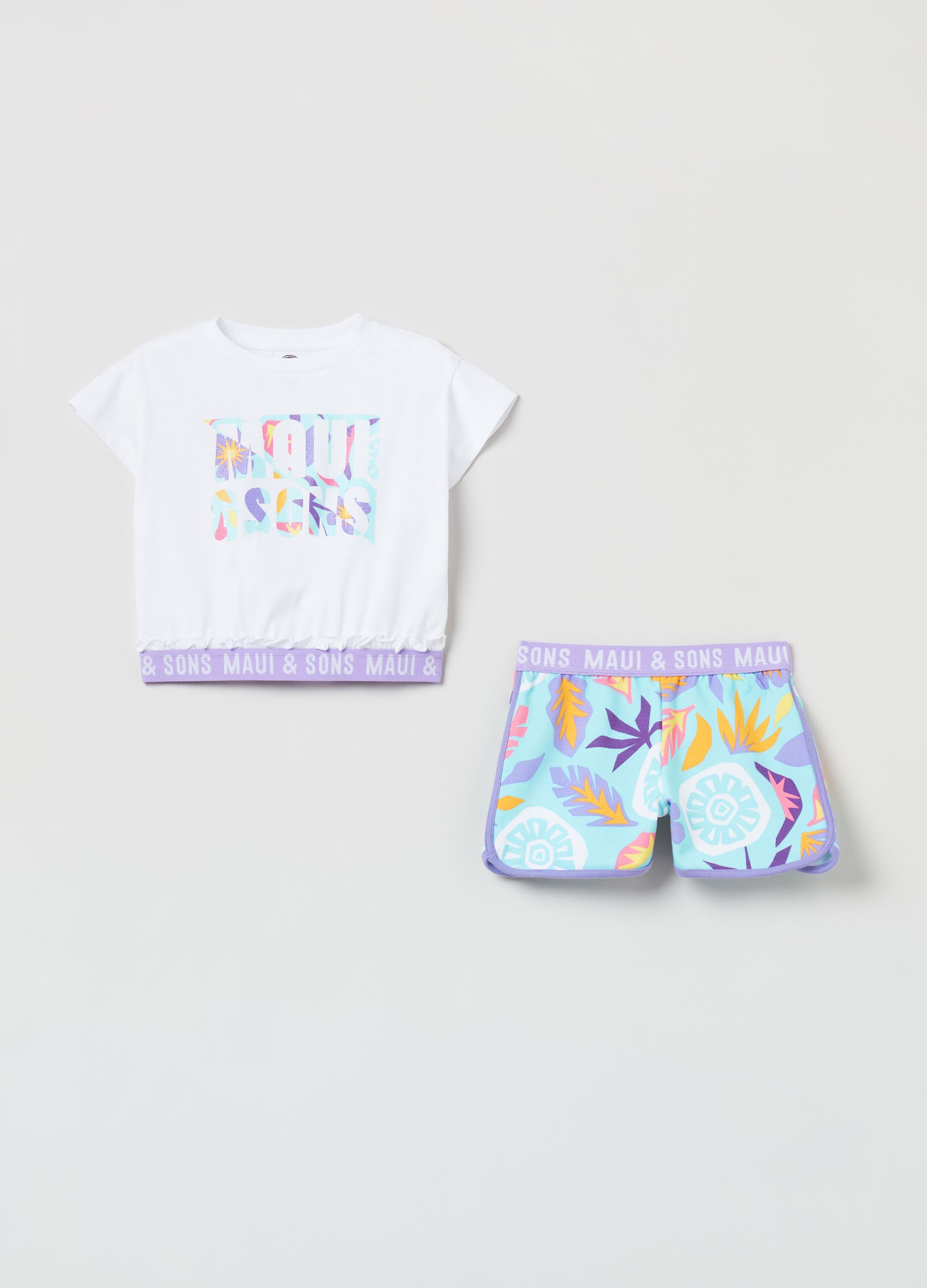 Jogging set con elastico stampa Maui and Sons_0