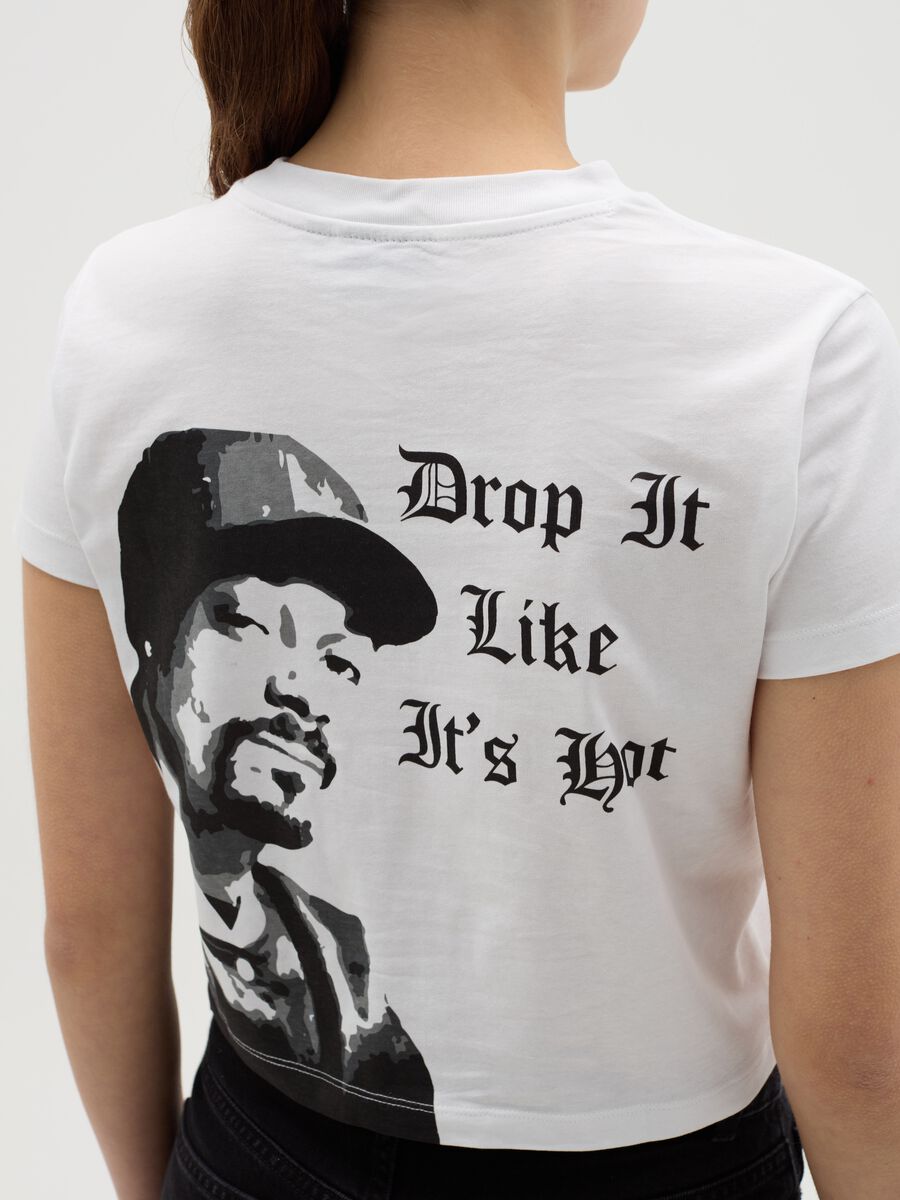 Crop T-shirt with Snoop Dogg print_3