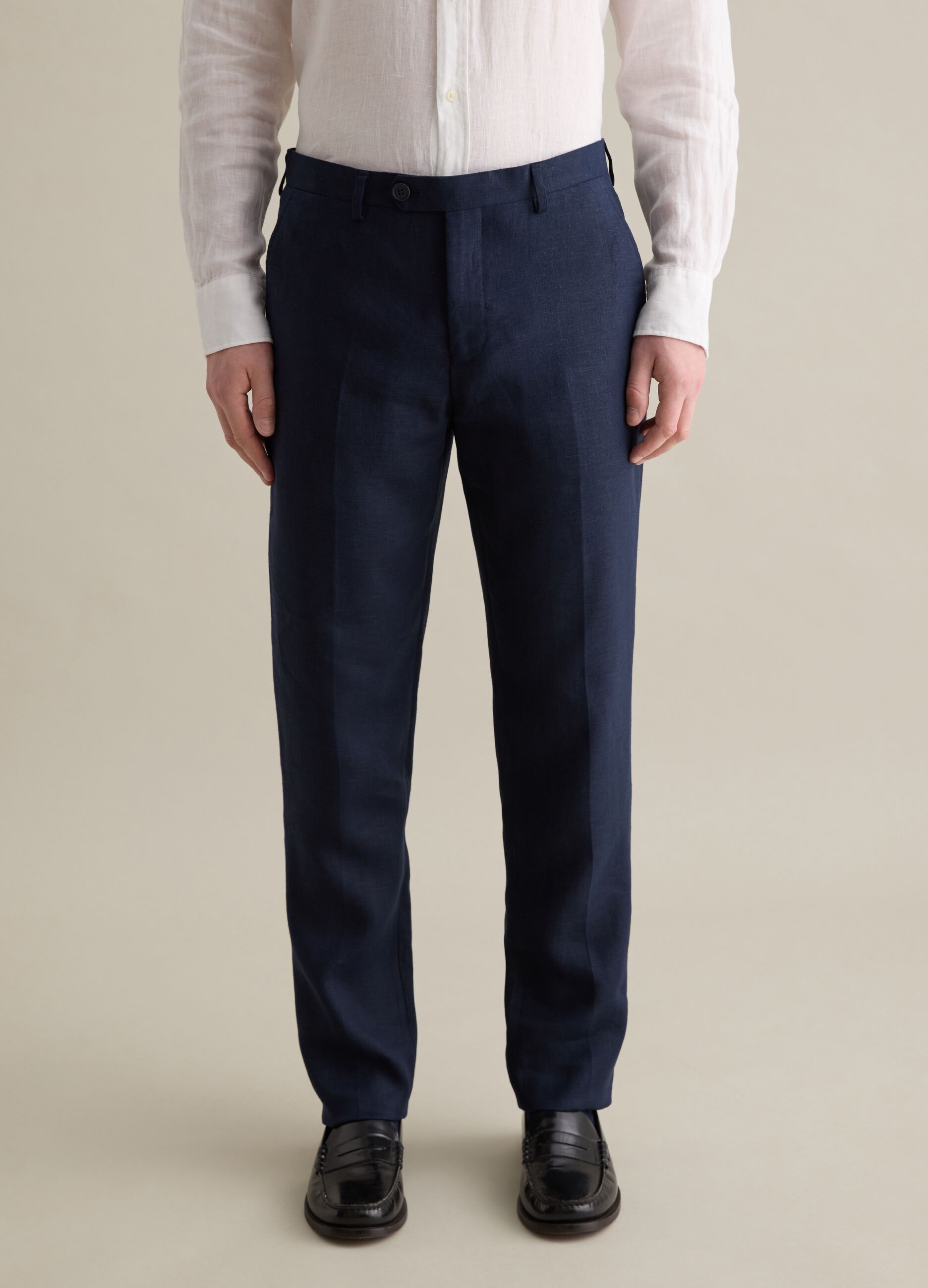 Pantaloni regular fit in lino Contemporary