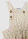 Multicolour newborn set in pure cotton with floral dungarees_2