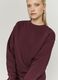 Red regular fit cotton blend sweatshirt_2
