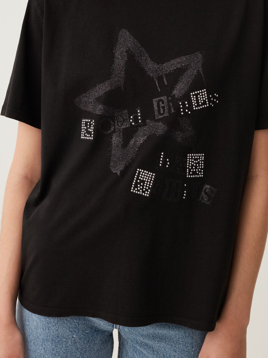 T-shirt in cotone con stampa_3