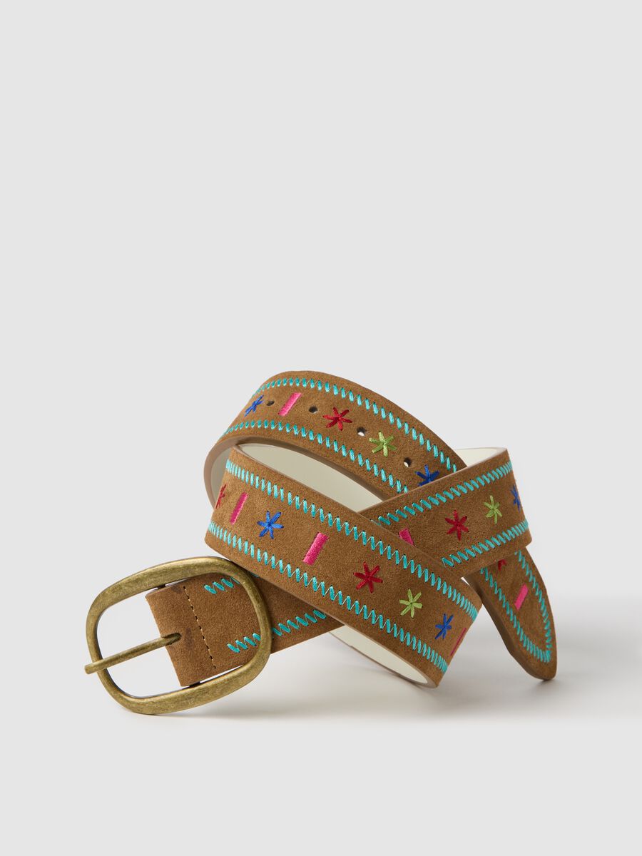 Decorated leather belt_1