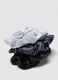 SINCERELY HAIR Medium satin scrunchies 3-pack Black & Grey_2