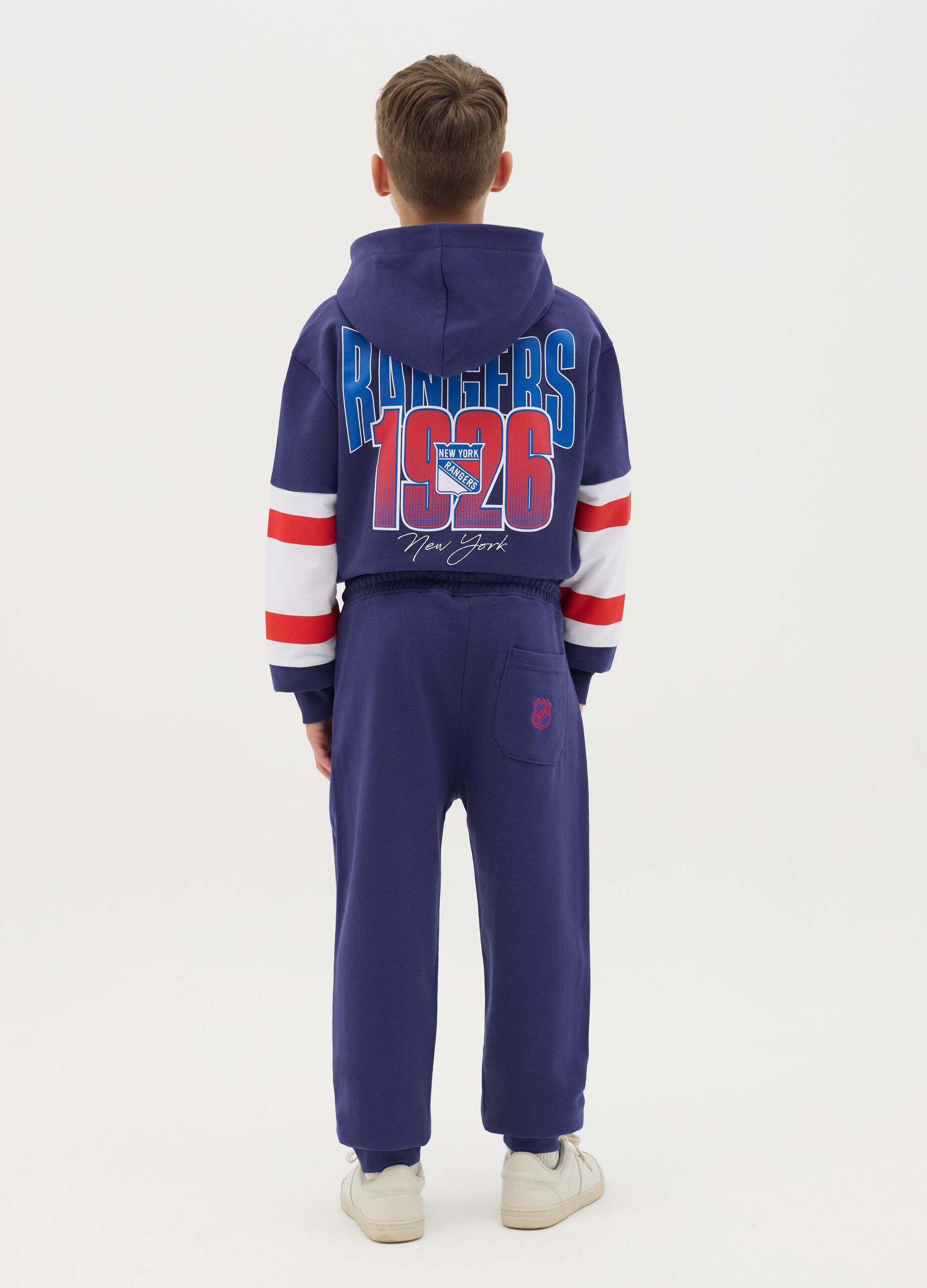Joggers con coulisse e ricamo New York Rangers 