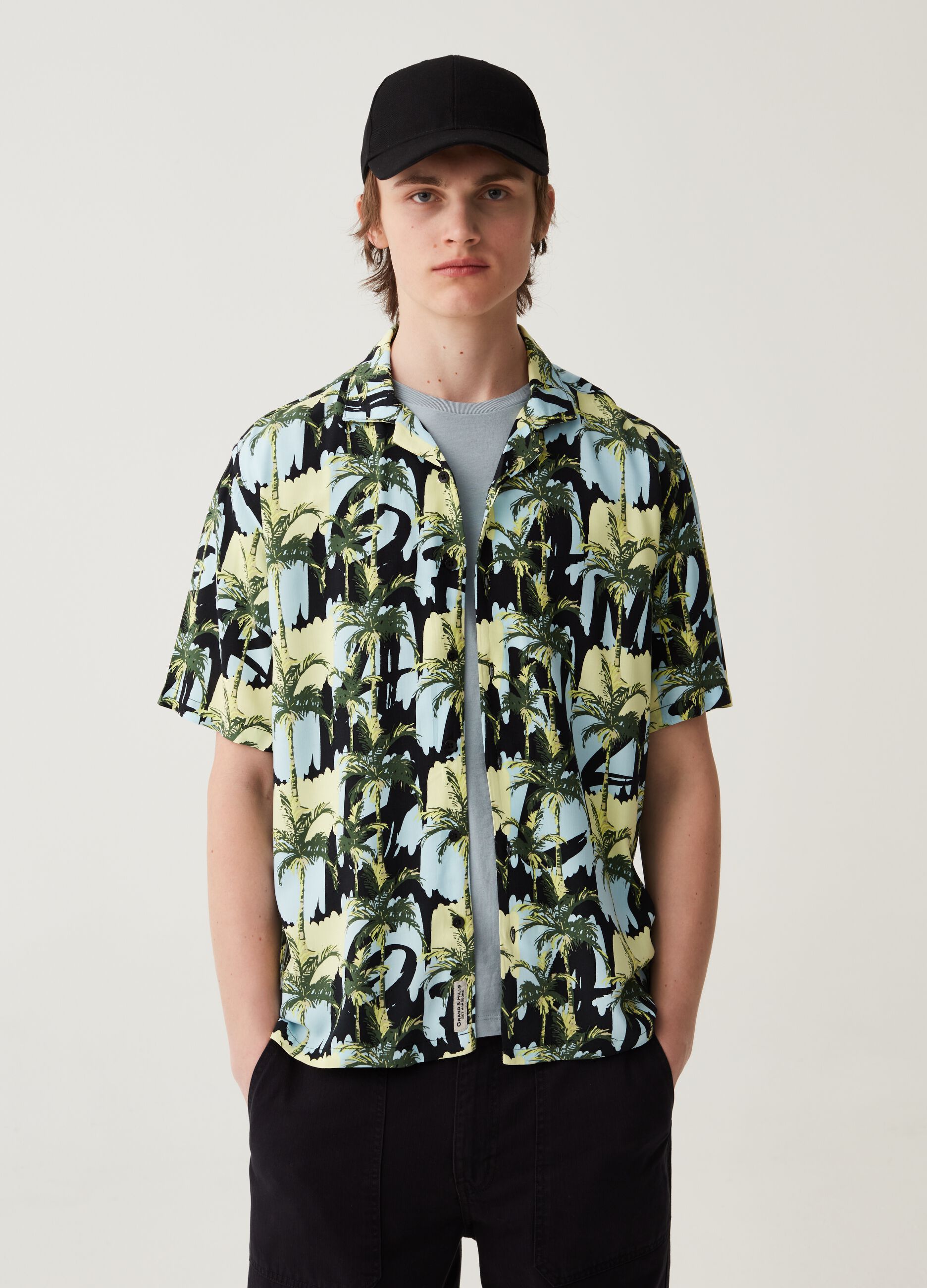Camicia oversize in viscosa sostenibile Grand&Hills_1