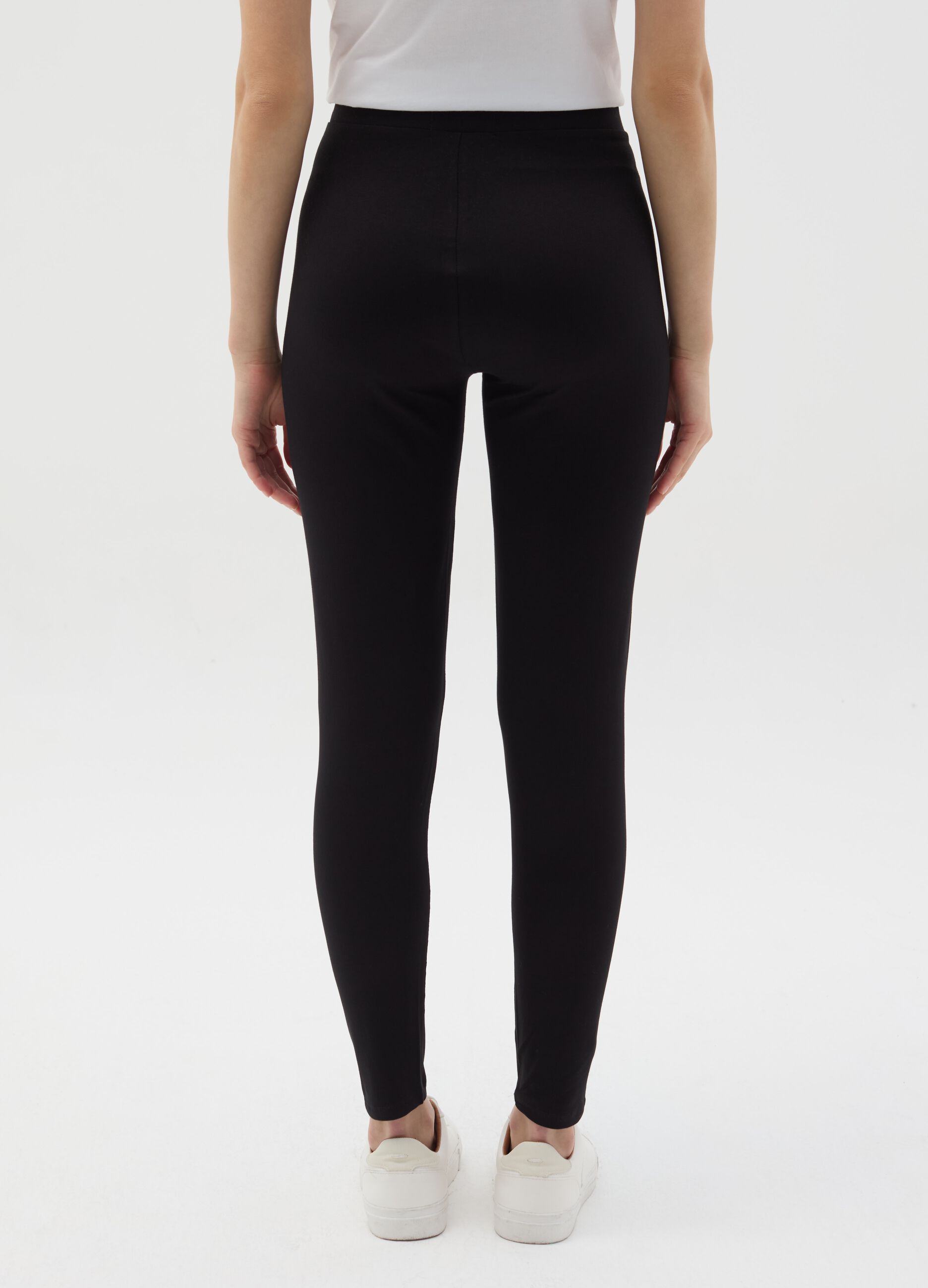 Essential leggings in stretch cotton