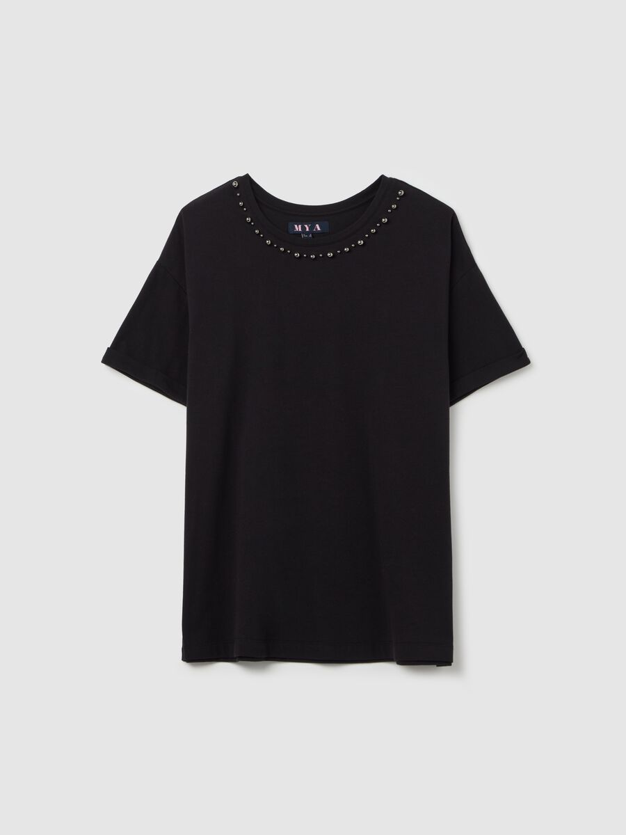 Curvy oversize T-shirt with appliqués_4