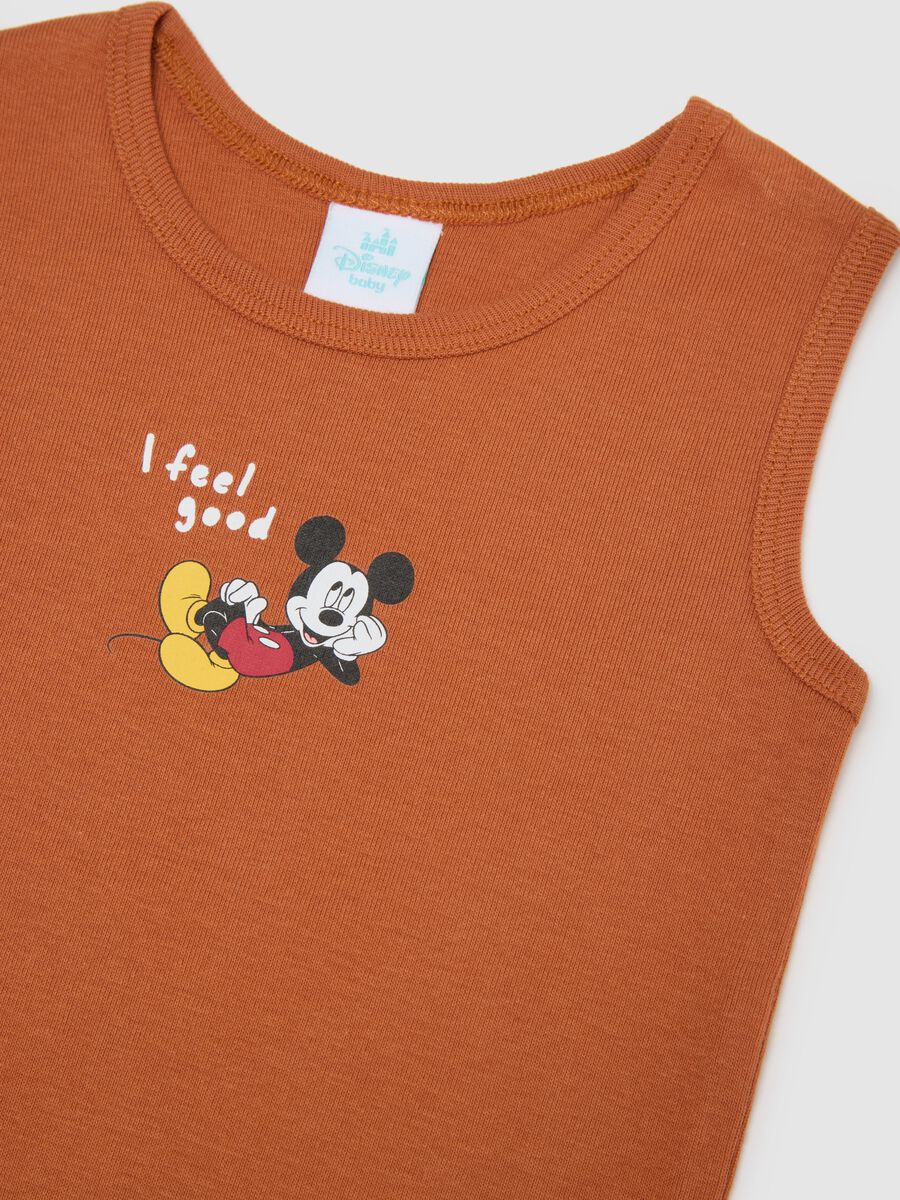 Set bipack canottiere da bambino in puro cotone arancione_2