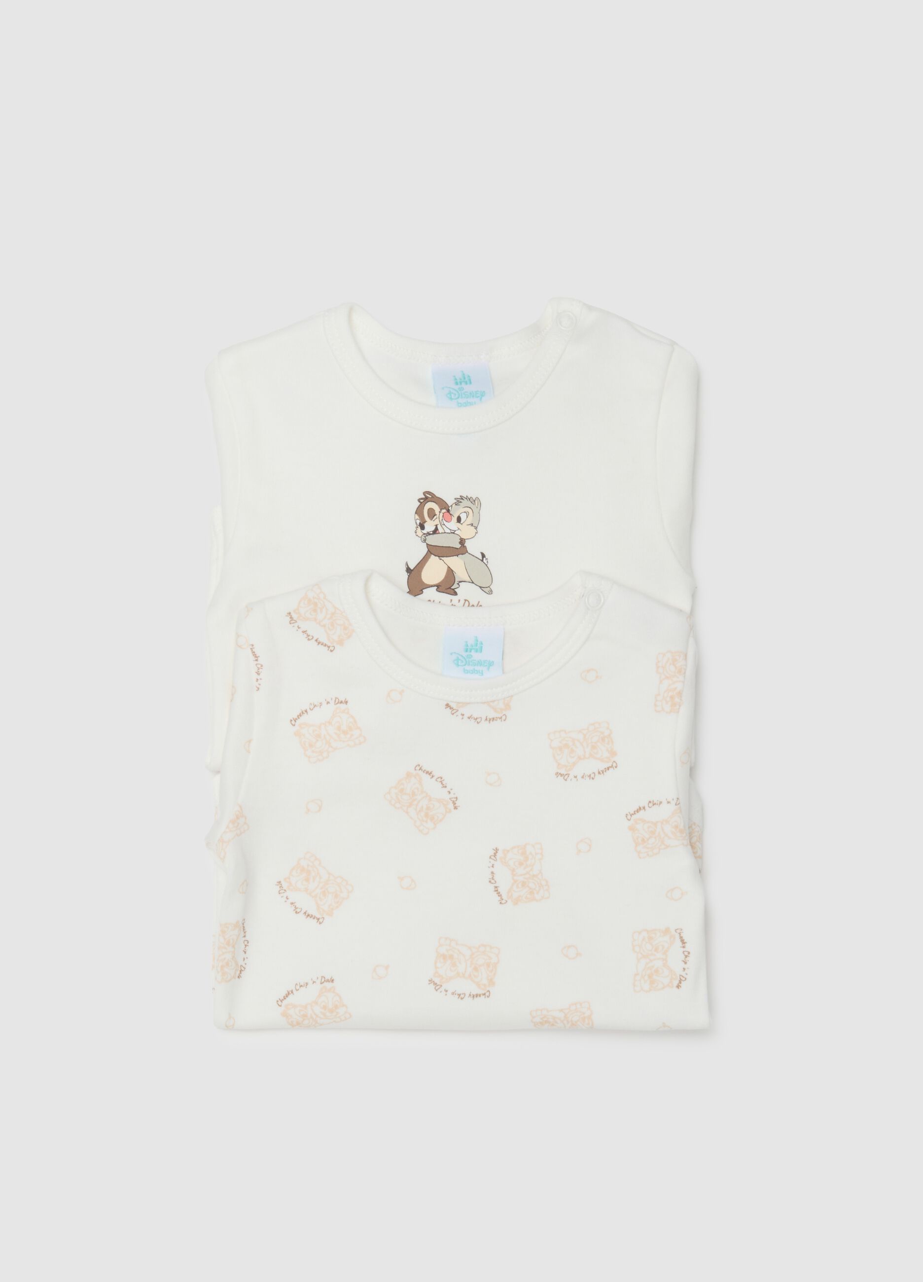 Newborn multicolour pure cotton bodysuit twin pack