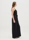 Women's jumpsuit in pure black viscose wide fit_1
