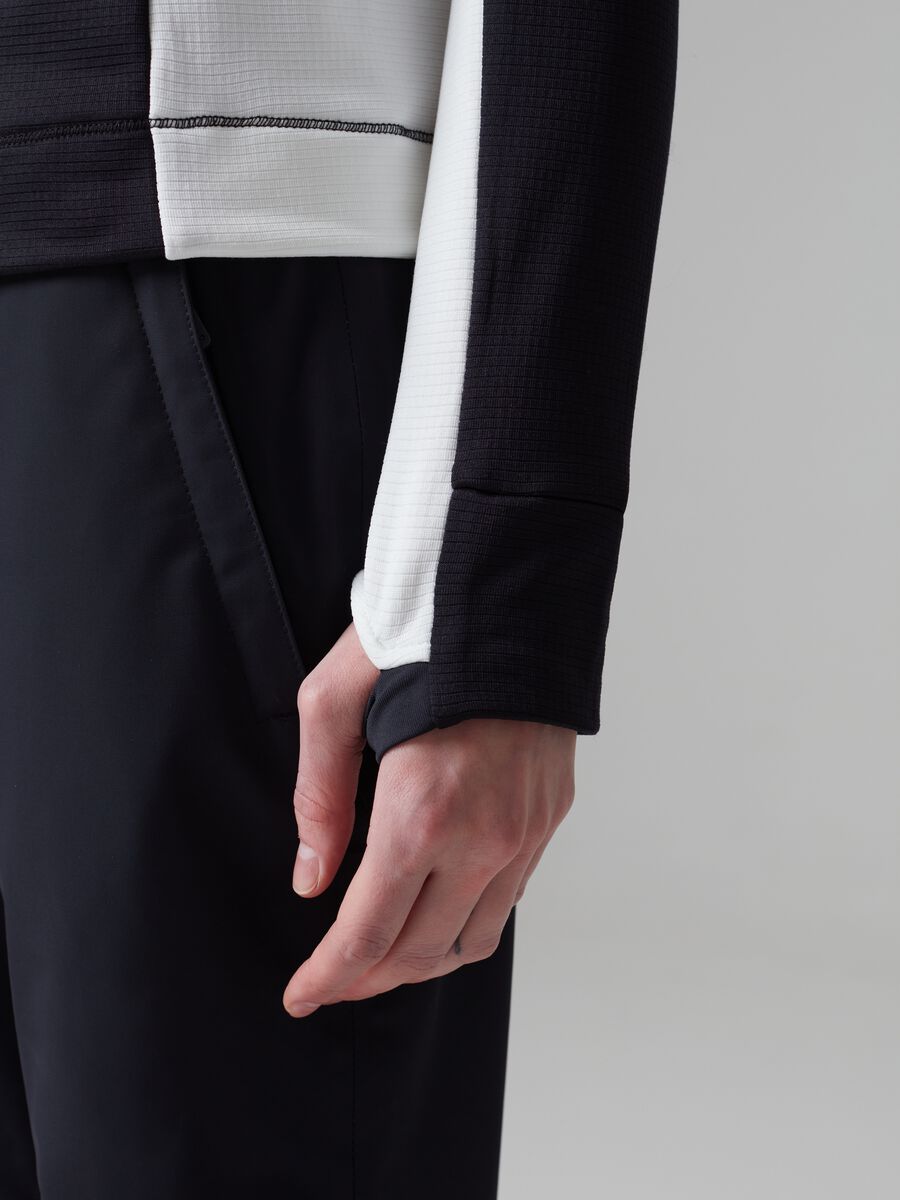 Dolcevita half-zip trama waffle_3