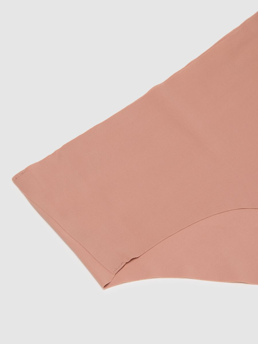 High-waisted pink stretch fabric slip_5