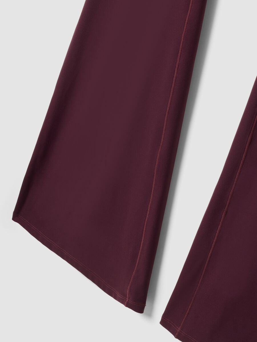 Purple flared leggings in stretch fabric ALTAVIA STUDIO_8