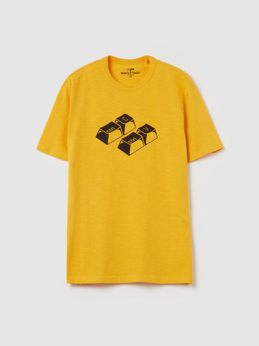 Slub jersey T-shirt with print_4