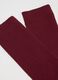 Red midi socks in cotton blend_1