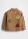 Brown cotton jacket with Disney patches_1