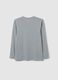 Grey pure cotton regular fit boys' t-shirt_1