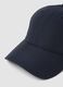 Blue cap with curved peak_2