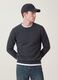 Maglia grigia girocollo in jersey knit regular fit_0