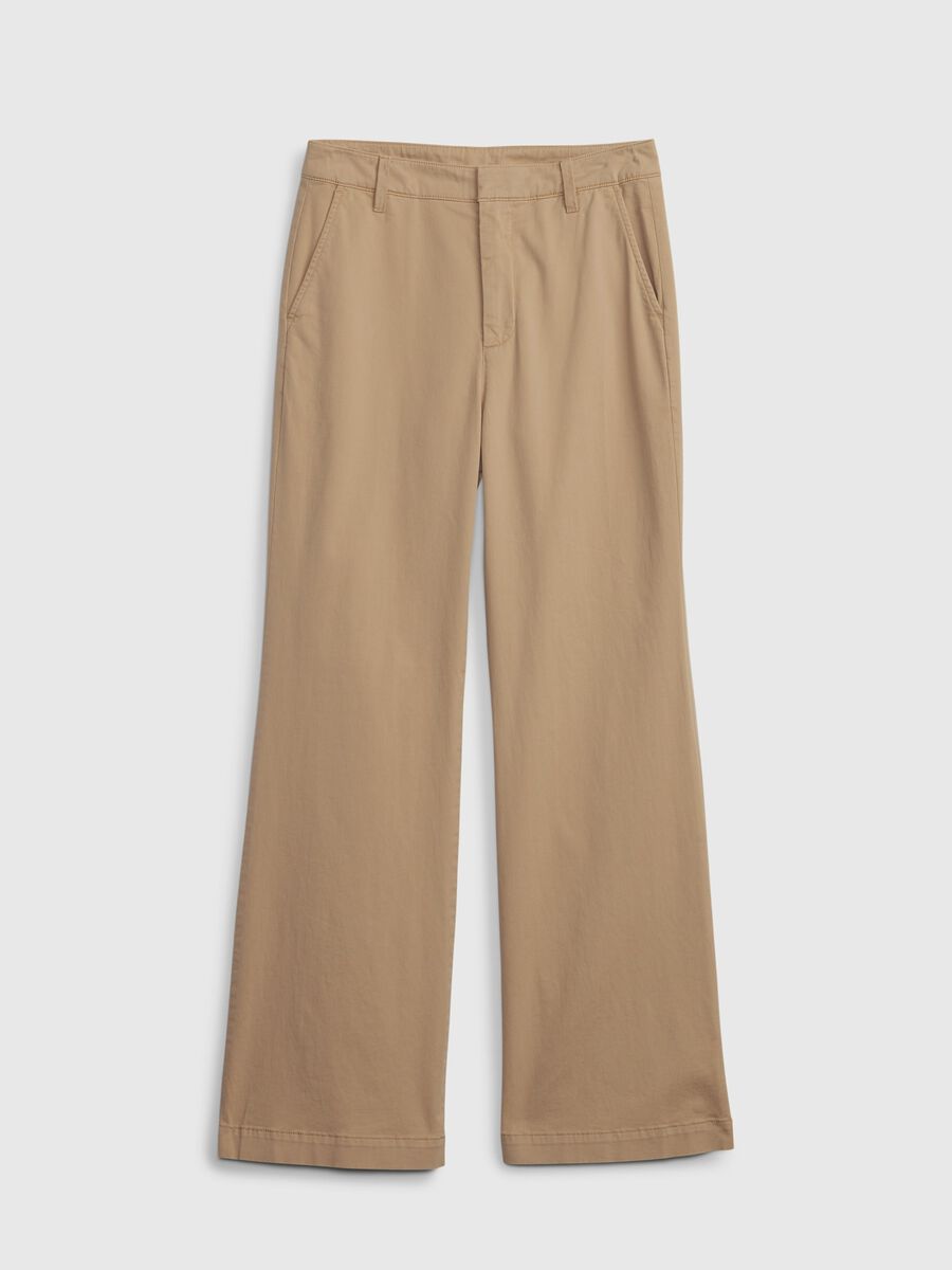 Flare-fit, stretch cotton trousers_5