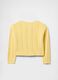 Yellow Knitted Openwork Cardigan_2