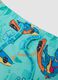 Blue boys&rsquo; swim shorts with tropical print_3