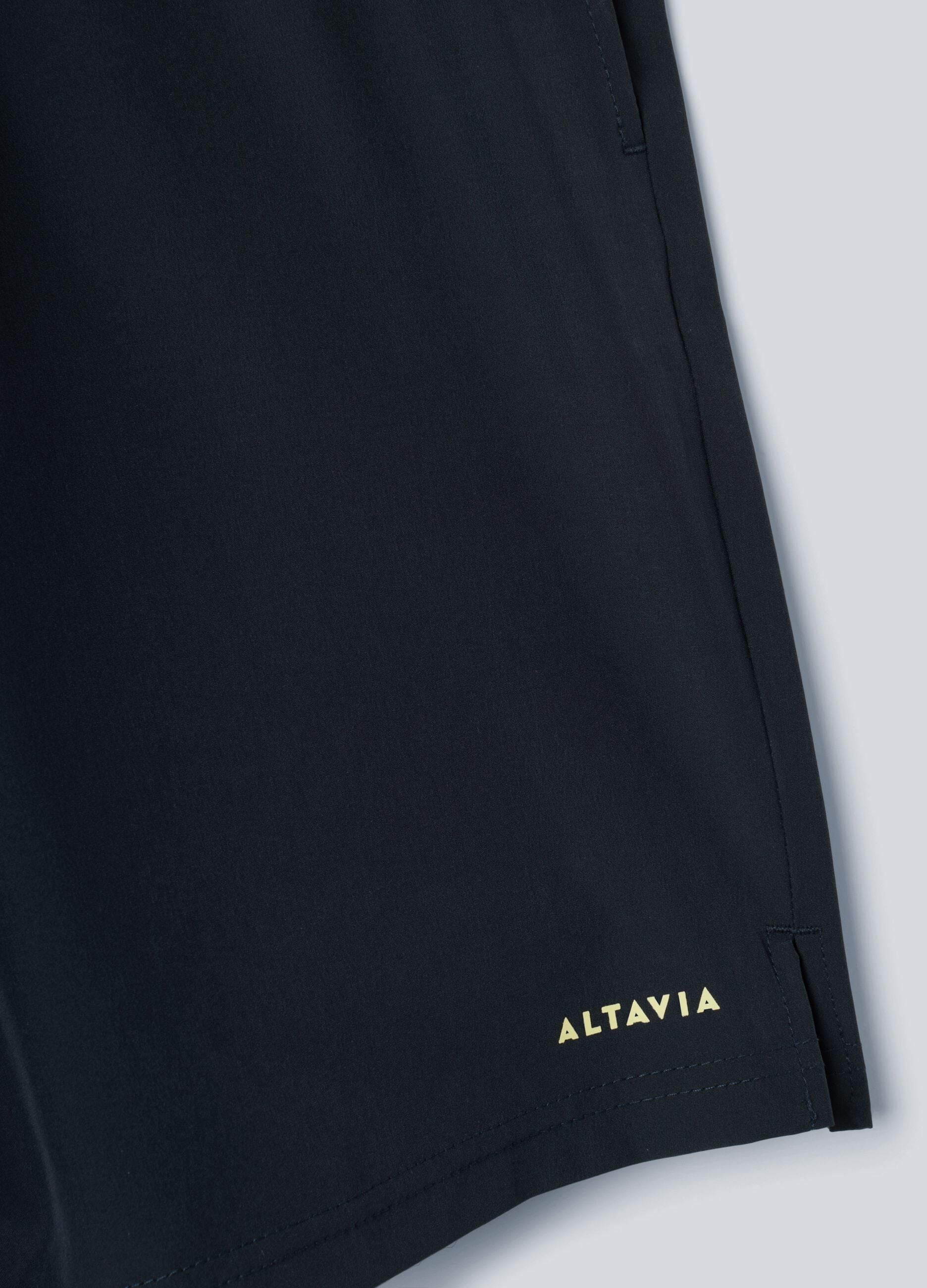 Black ALTAVIA COURT stretch-fabric sports shorts