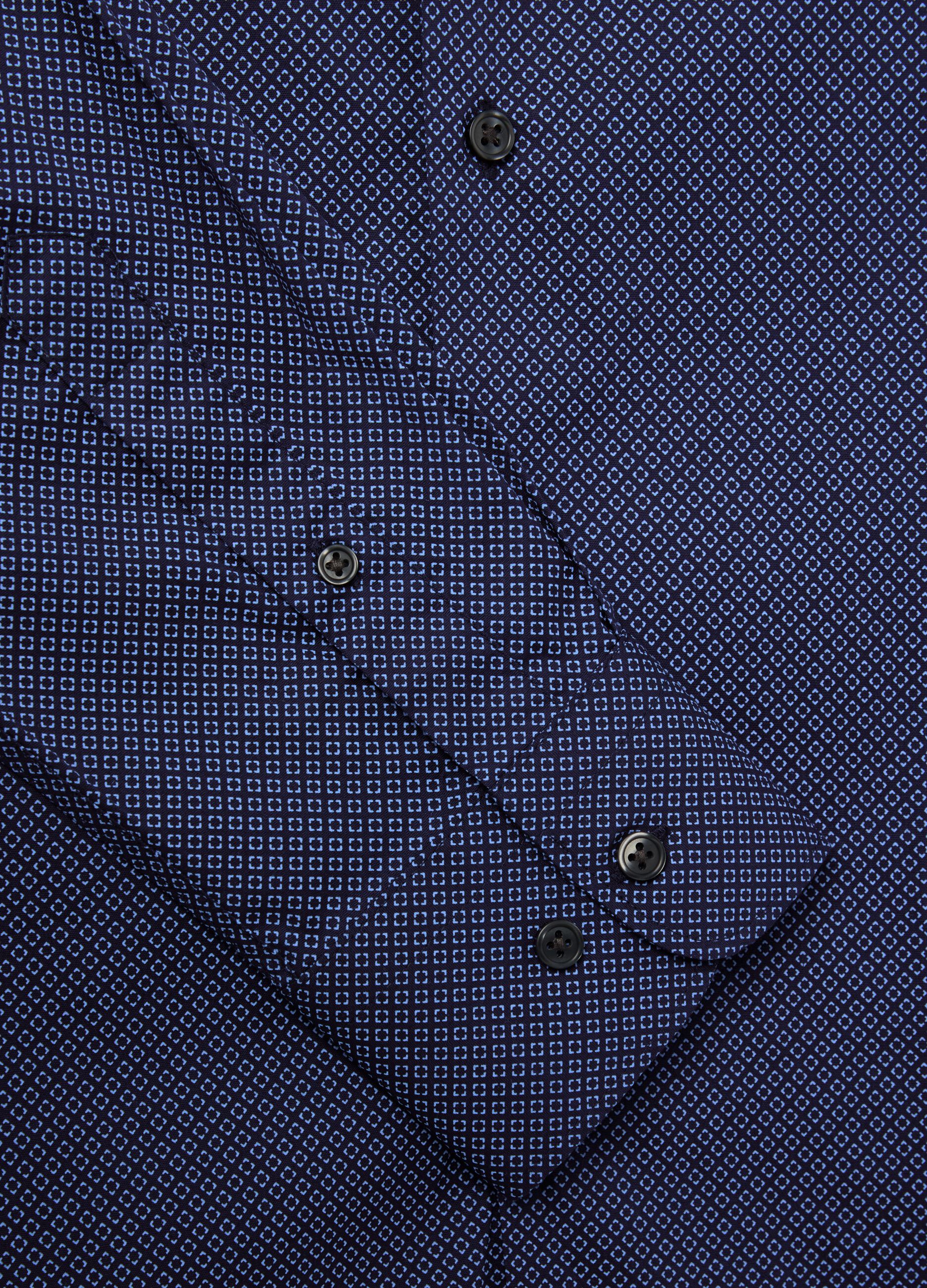 Regular-fit shirt with micro pattern