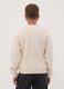 Beige oversized cotton-blend ribbed crew-neck top for boys_3