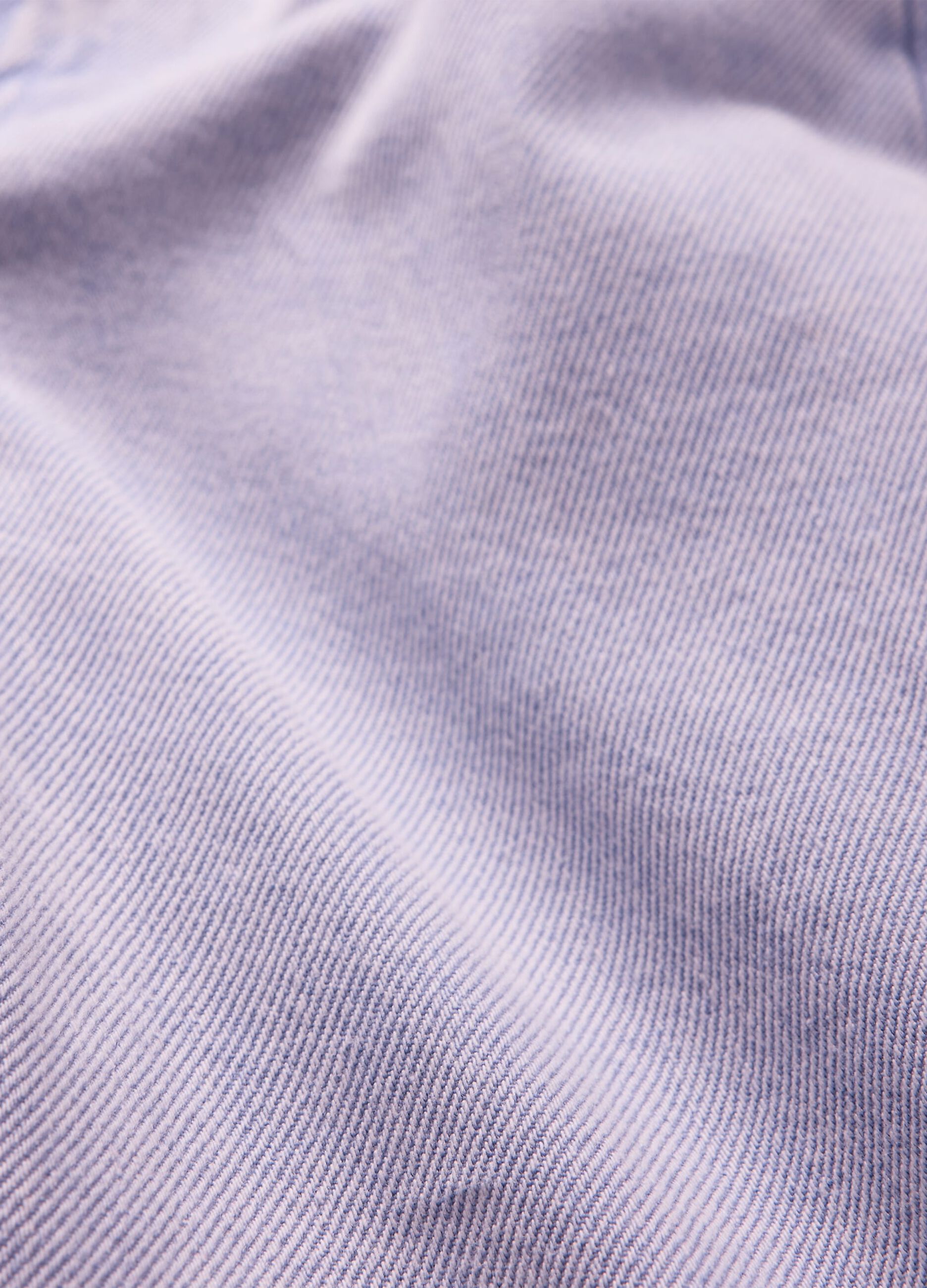 Purple wide leg jeans in cotton and Lyocell