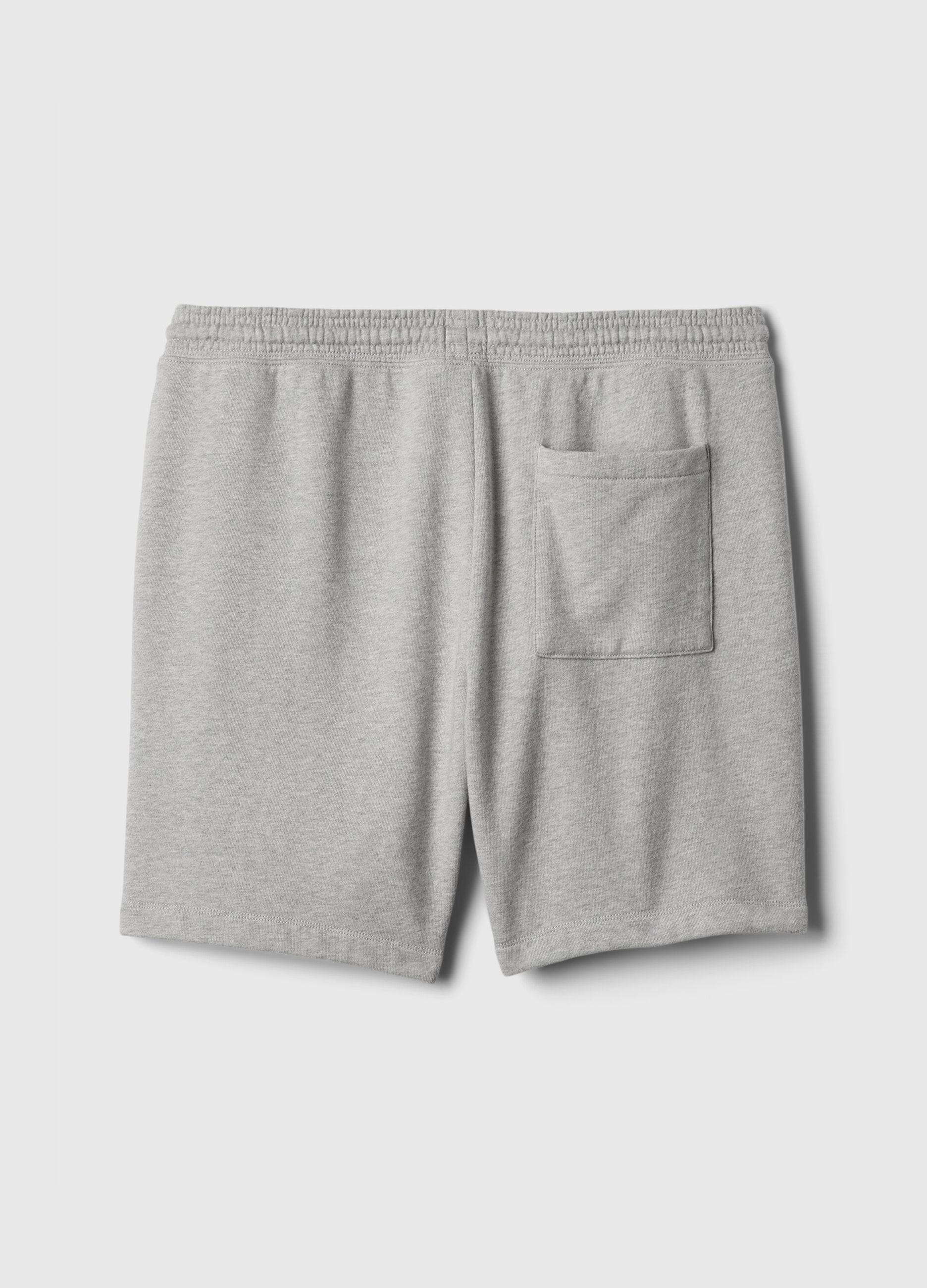 Bermuda joggers in fleece with drawstring