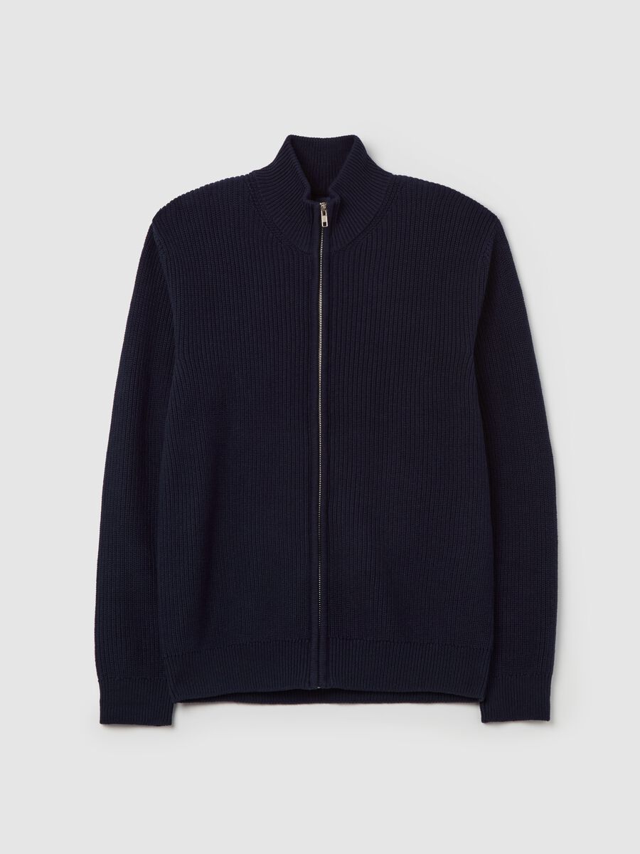 Cardigan full-zip a collo alto_4
