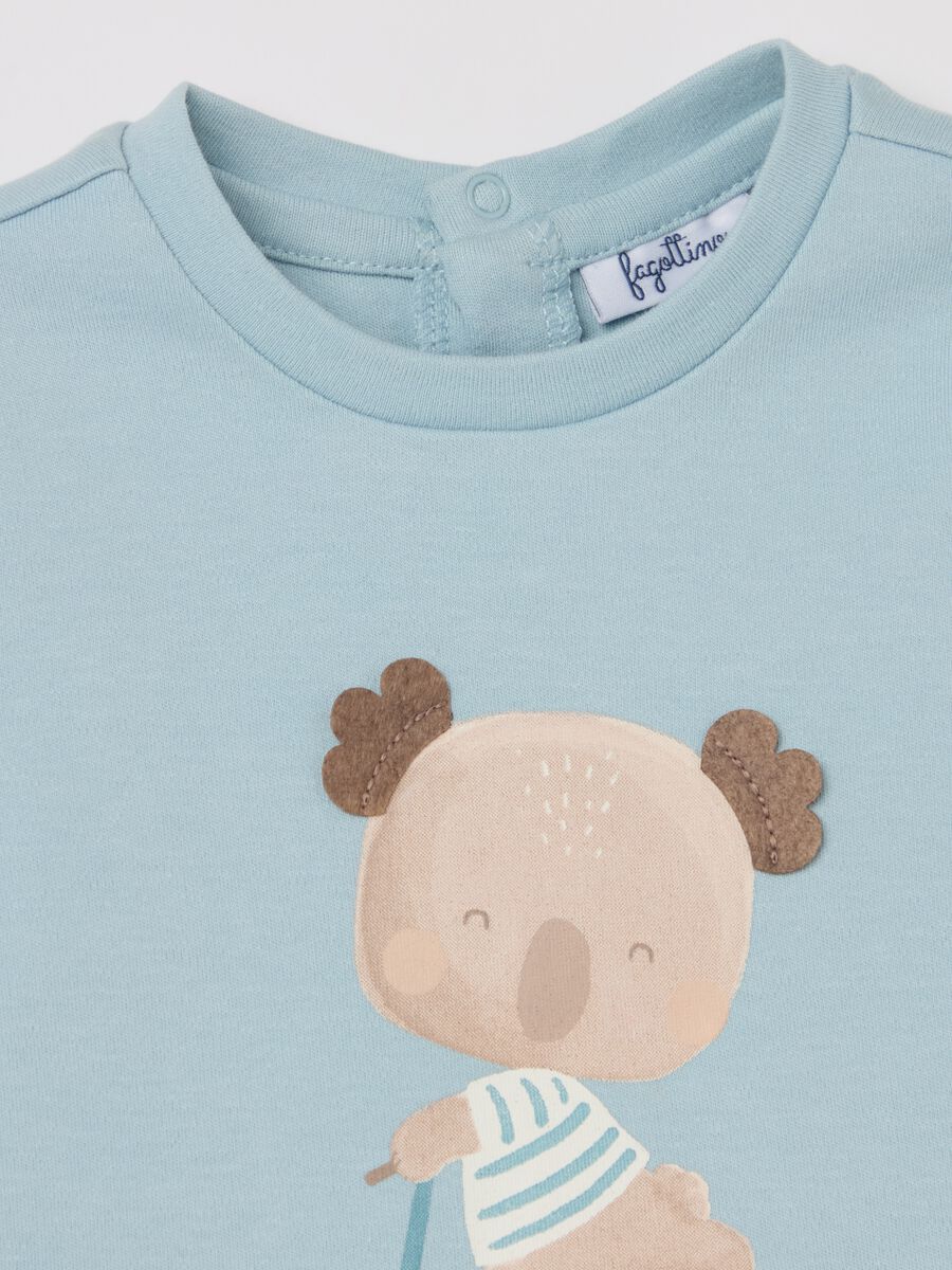 Long-sleeved cotton T-shirt with koala print_2