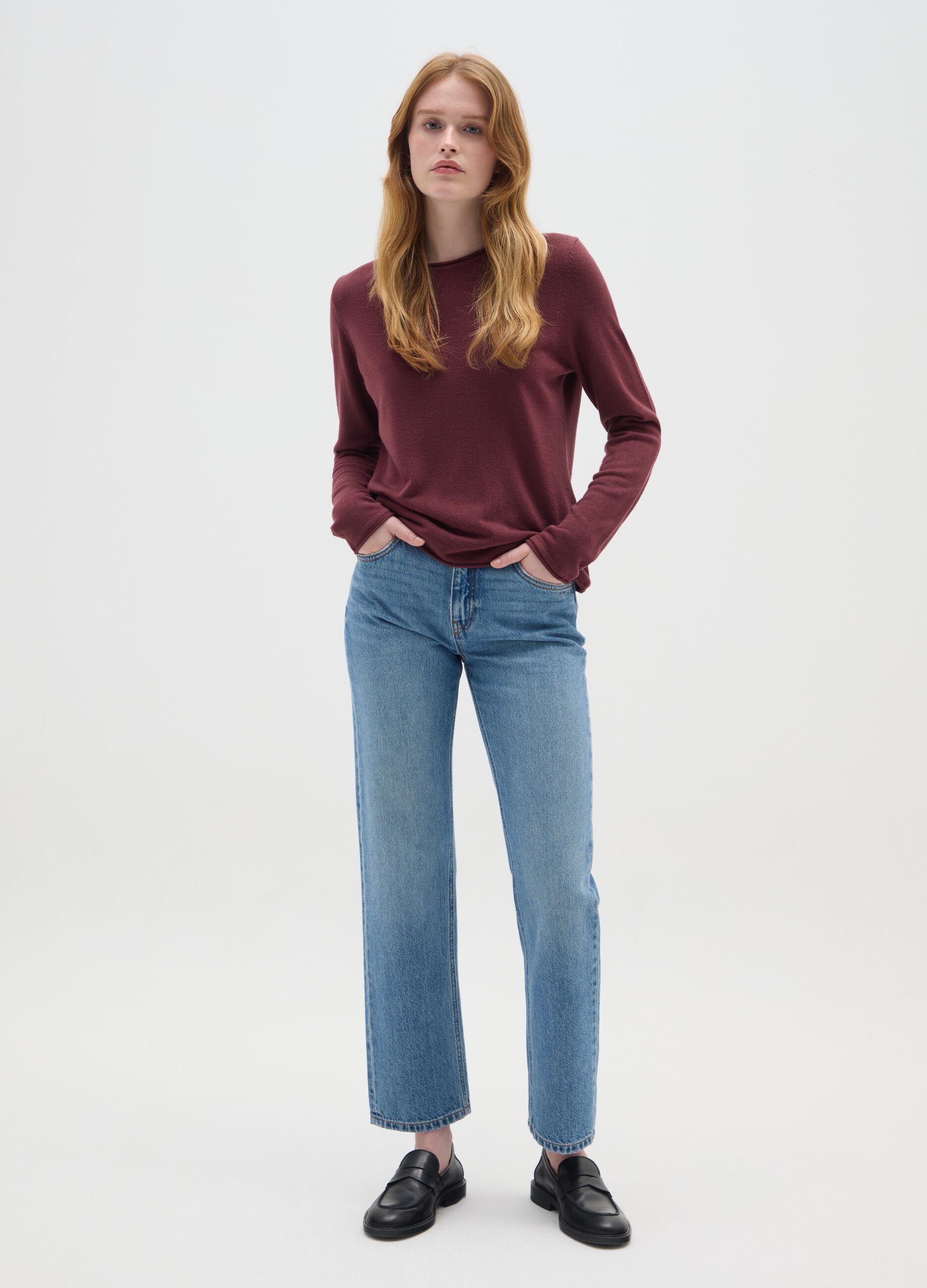 Fitted Red Jumper