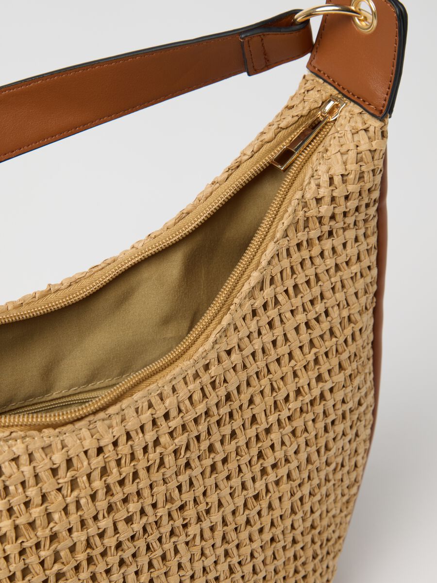 Crossbody bag in woven straw_2