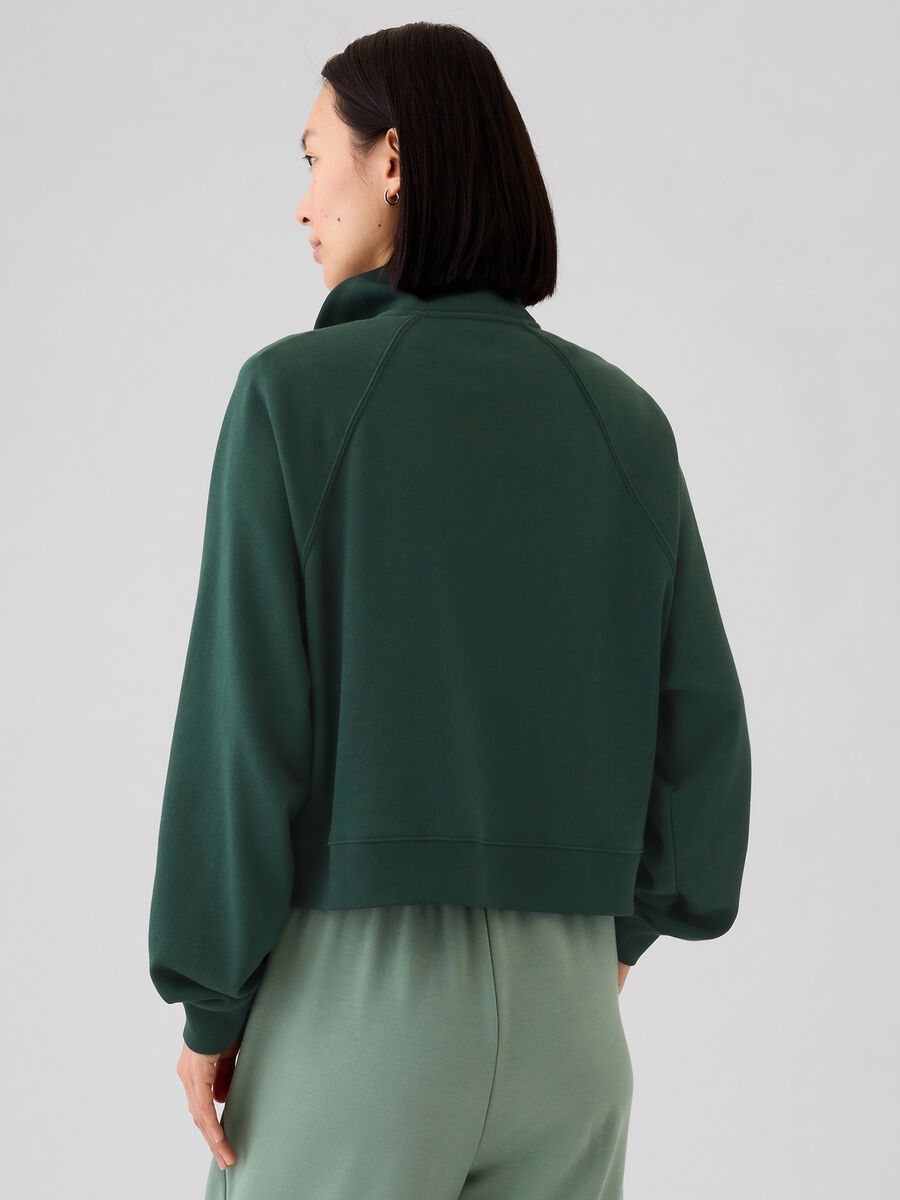 Half-zip sweatshirt with logo emboidery_2