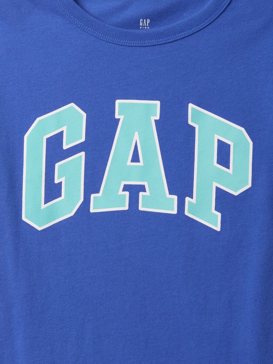 Blue GAP Logo Cotton T-shirt_2