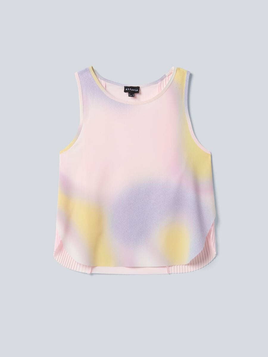 ALTAVIA COURT pleated technical sports vest with tie-dye effect_4