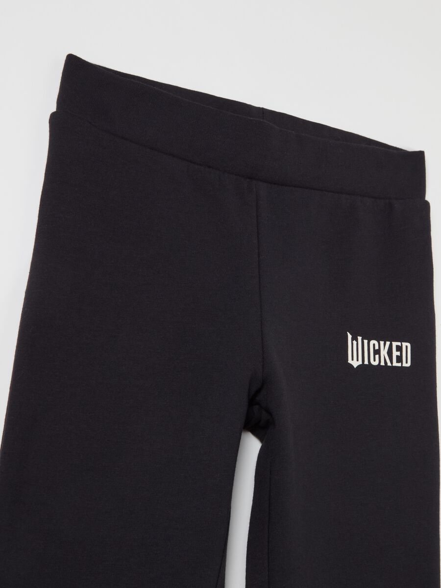 Flare-fit joggers with Wicked print with diamantés_2