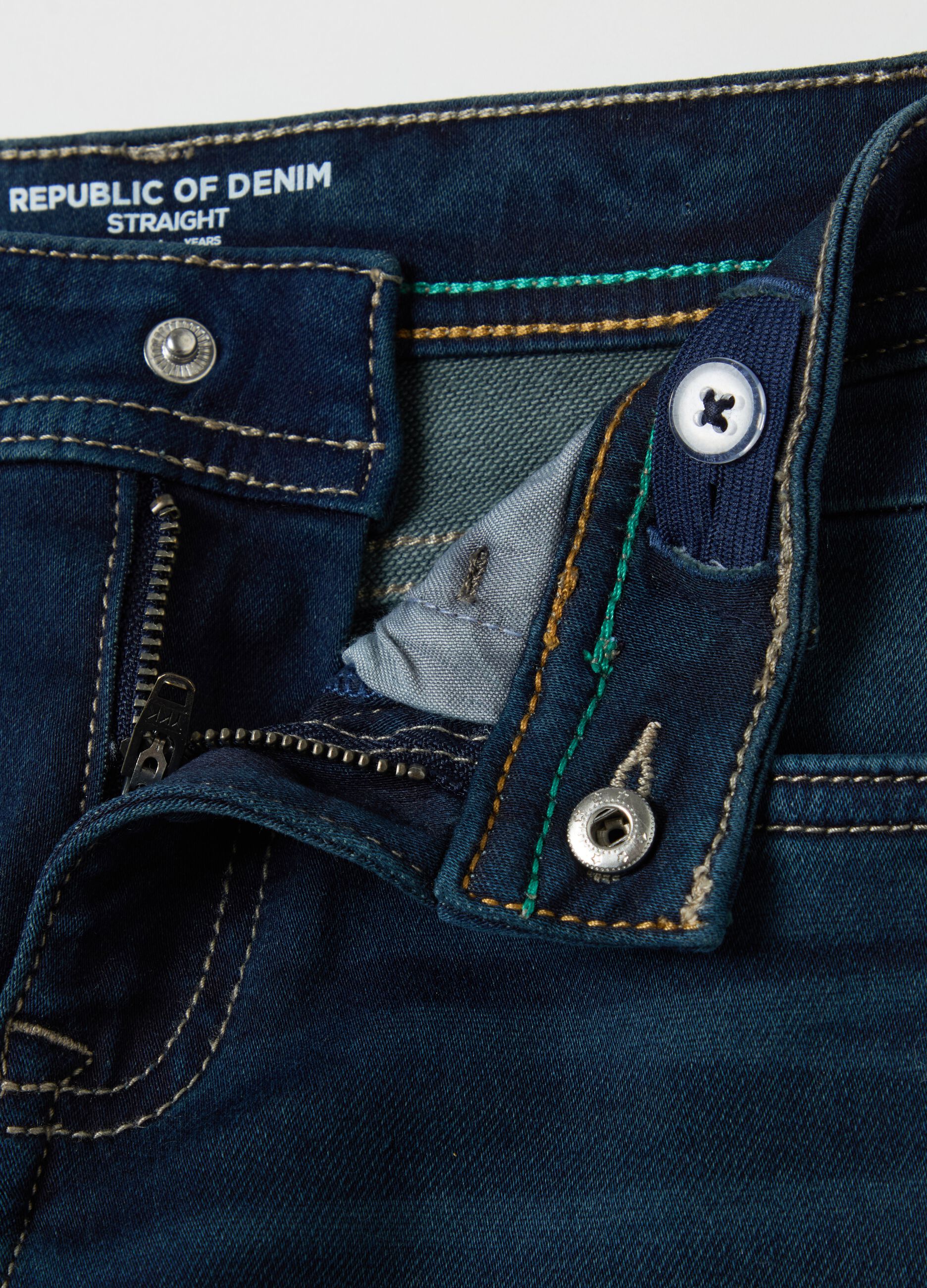 Jeans straight fit cinque tasche