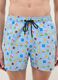 Blue swim shorts with Super Mario prints_1