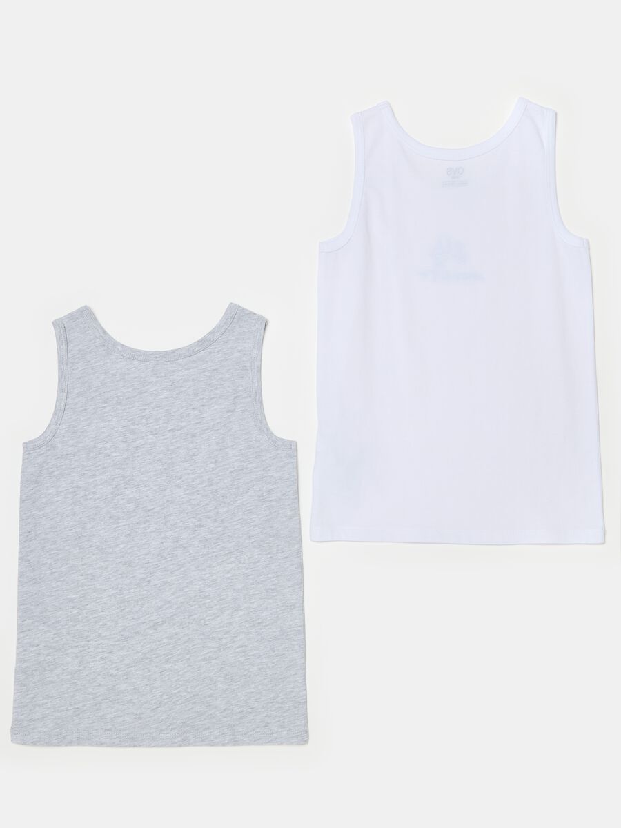 Two-pack racerback vests with round neck and print_1