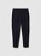 Stylish Blue Regular Fit Cargo Trousers_4