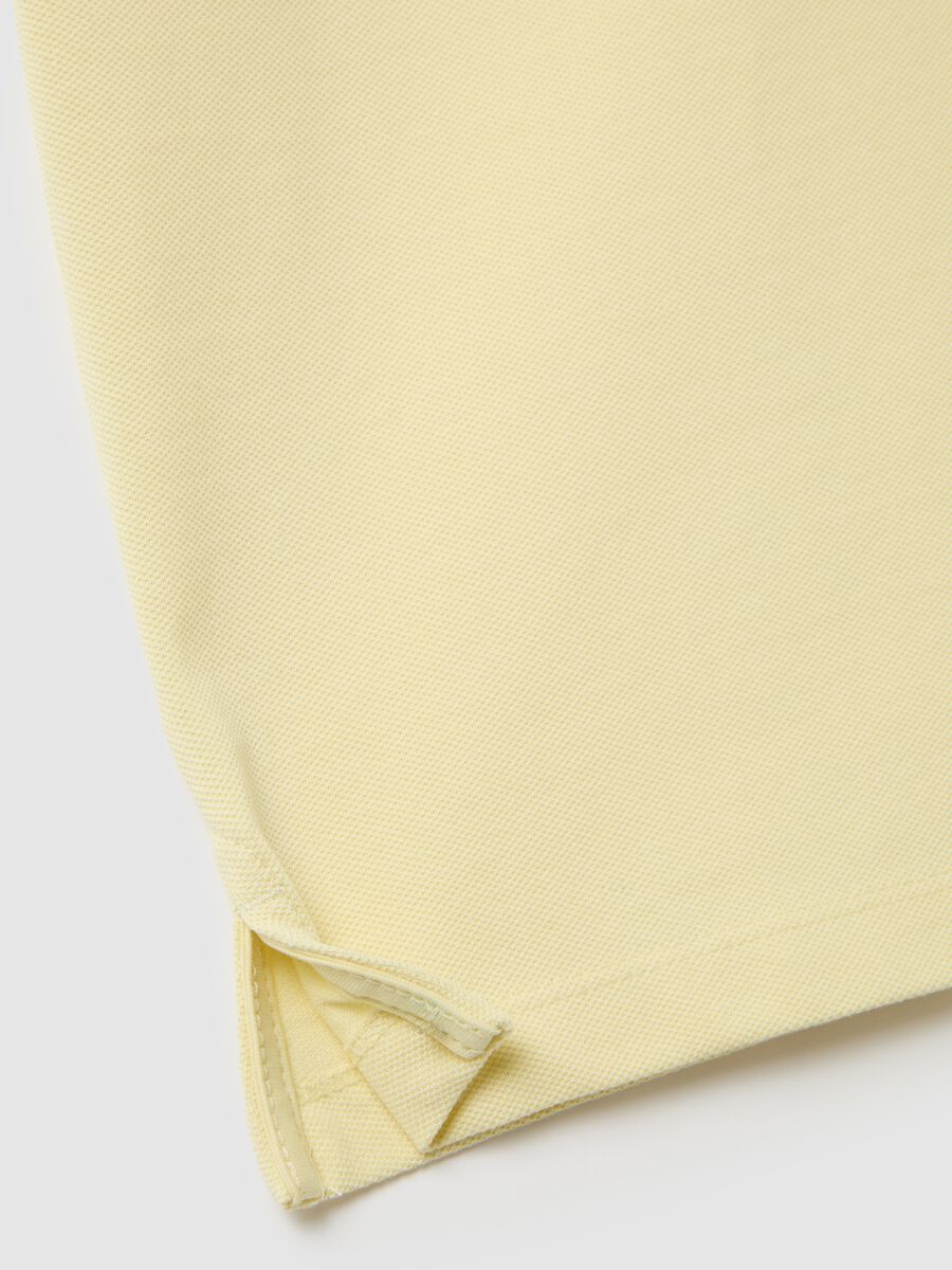 Men's pure cotton yellow polo regular fit_1