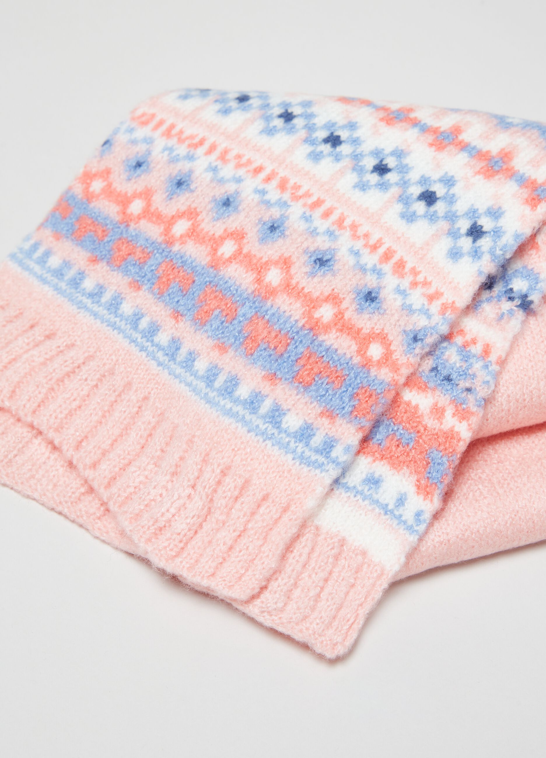 Sciarpa con lavorazione jacquard_2
