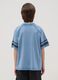 Boys' blue pure cotton regular fit t-shirt with print_2
