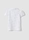 Girls' white cotton polo regular fit with floral pattern_1