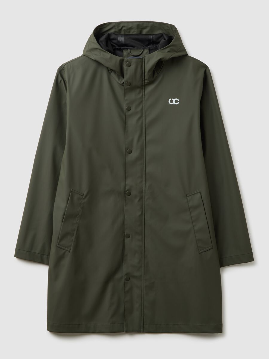 Regular fit green waterproof light jacket_4