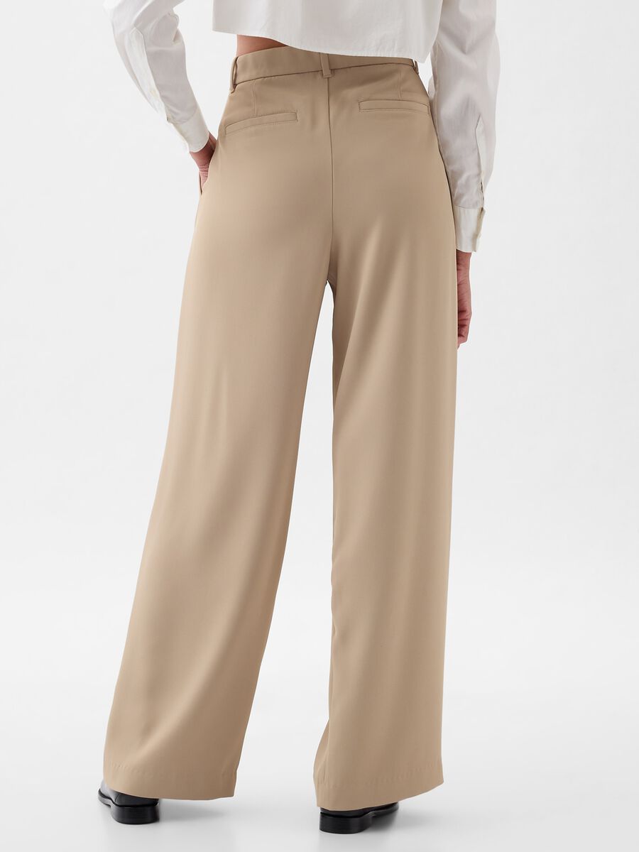 Wide-leg trousers with high waist and darts_2